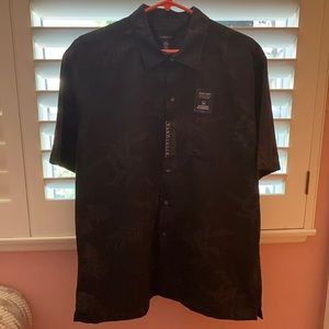 Van Heusen black on black suttle floral print.